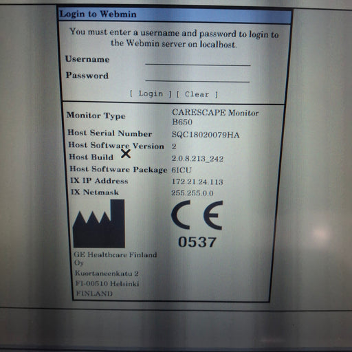 GE Healthcare GE Healthcare Carescape B650 Critical Care Patient Monitor Patient Monitors reLink Medical