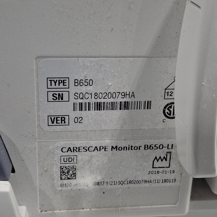 GE Healthcare GE Healthcare Carescape B650 Critical Care Patient Monitor Patient Monitors reLink Medical