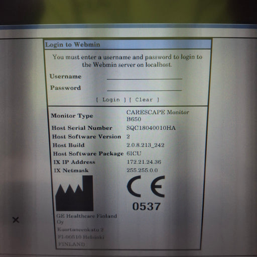 GE Healthcare GE Healthcare Carescape B650 Critical Care Patient Monitor Patient Monitors reLink Medical