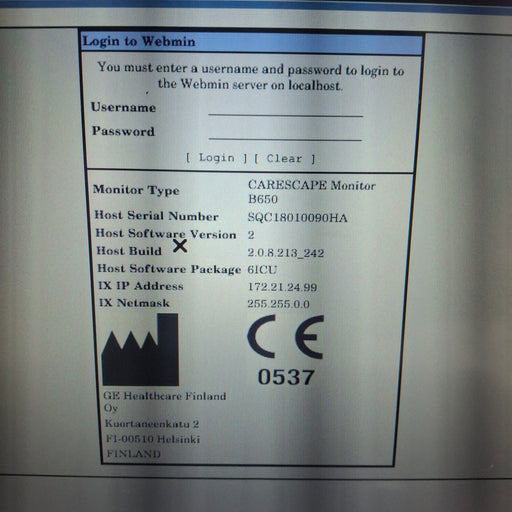 GE Healthcare GE Healthcare Carescape B650 Critical Care Patient Monitor Patient Monitors reLink Medical