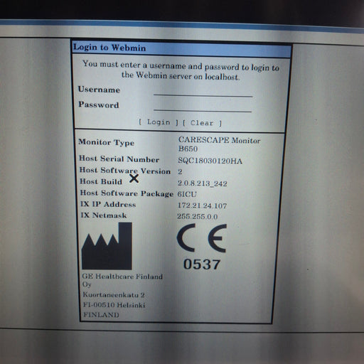 GE Healthcare GE Healthcare Carescape B650 Critical Care Patient Monitor Patient Monitors reLink Medical
