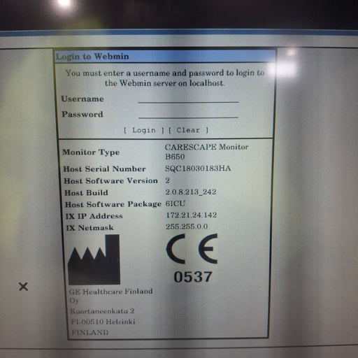 GE Healthcare GE Healthcare Carescape B650 Critical Care Patient Monitor Patient Monitors reLink Medical