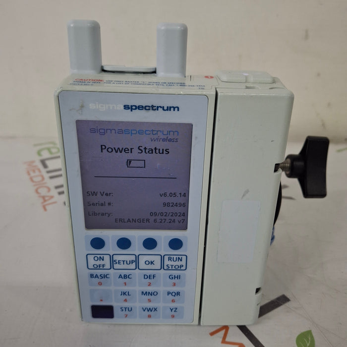 Baxter Baxter Sigma Spectrum 6.05.14 with A/B/G/N Battery Infusion Pump Infusion Pump reLink Medical