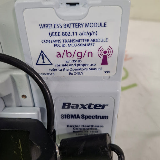Baxter Baxter Sigma Spectrum 6.05.14 with A/B/G/N Battery Infusion Pump Infusion Pump reLink Medical