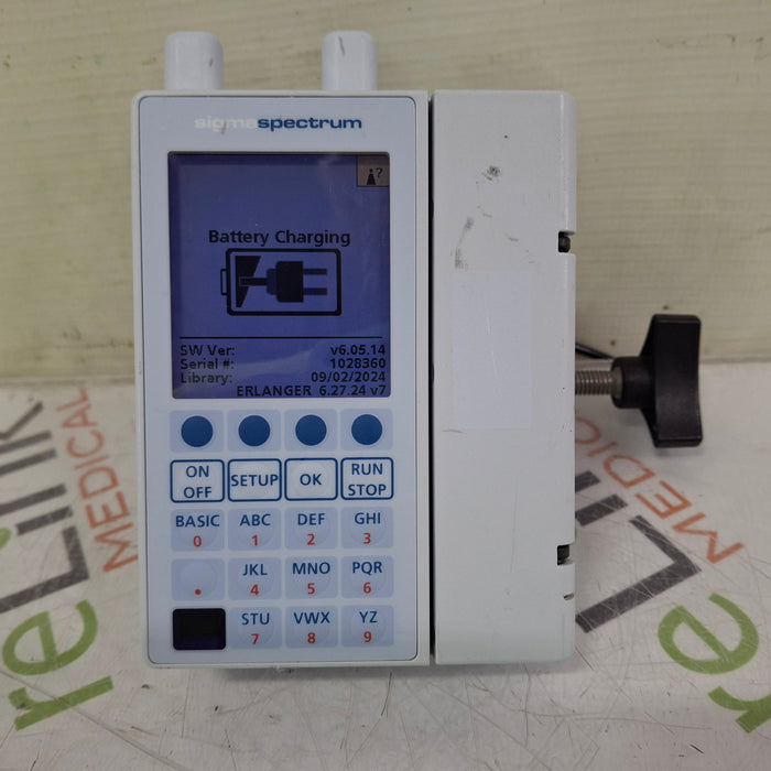 Baxter Baxter Sigma Spectrum 6.05.14 with A/B/G/N Battery Infusion Pump Infusion Pump reLink Medical