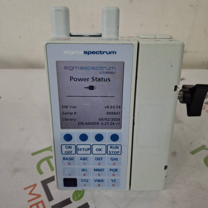 Baxter Baxter Sigma Spectrum 6.05.14 with A/B/G/N Battery Infusion Pump Infusion Pump reLink Medical