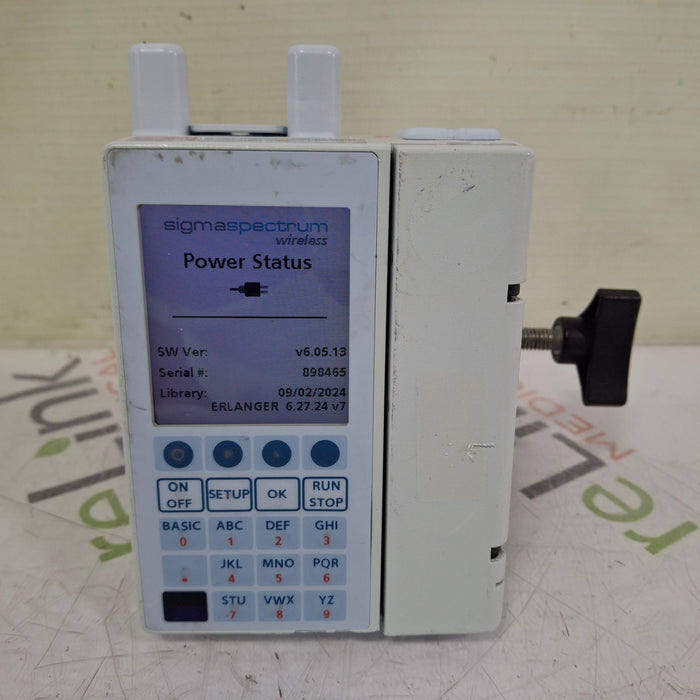 Baxter Baxter Sigma Spectrum 6.05.13 with A/B/G/N Battery Infusion Pump Infusion Pump reLink Medical