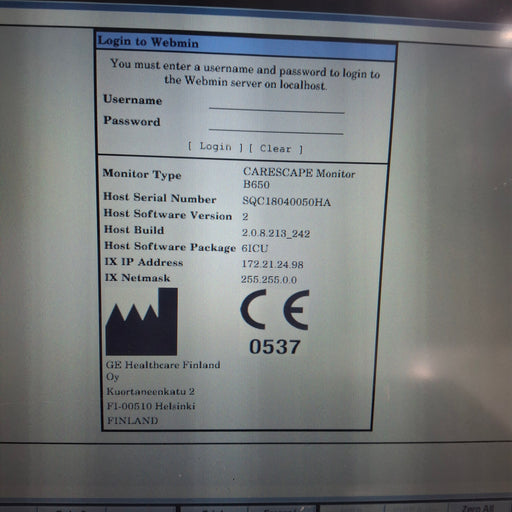 GE Healthcare GE Healthcare Carescape B650 Critical Care Patient Monitor Patient Monitors reLink Medical