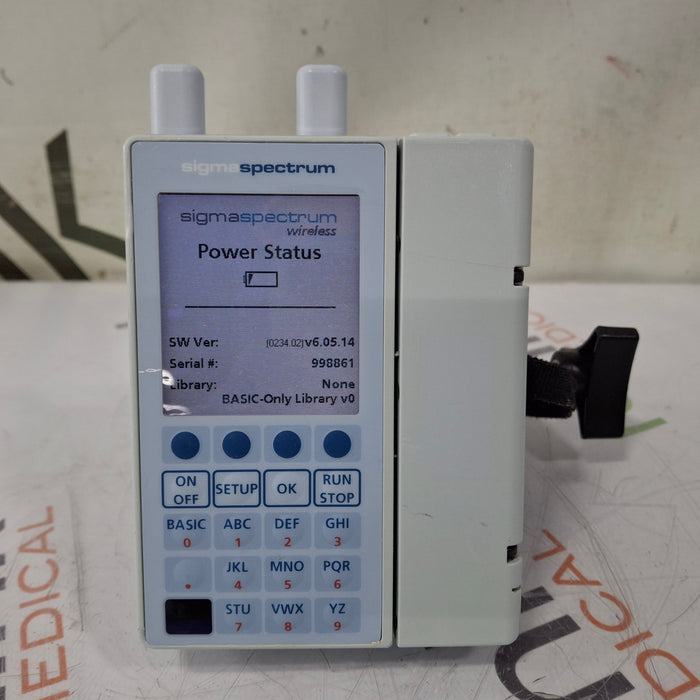 Baxter Baxter Sigma Spectrum 6.05.14 with A/B/G/N Battery Infusion Pump Infusion Pump reLink Medical
