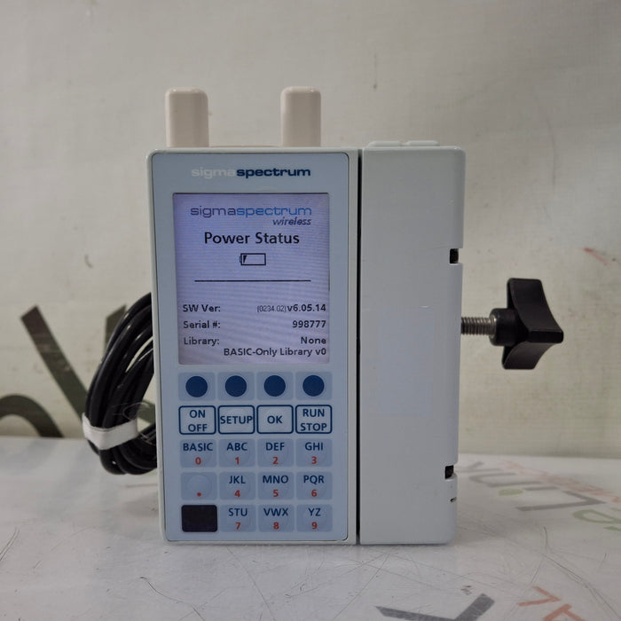 Baxter Baxter Sigma Spectrum 6.05.14 with A/B/G/N Battery Infusion Pump Infusion Pump reLink Medical