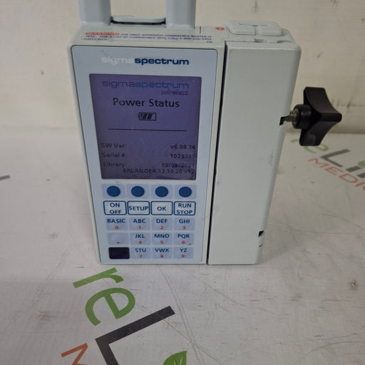 Baxter Baxter Sigma Spectrum 6.05.14 with A/B/G/N Battery Infusion Pump Infusion Pump reLink Medical