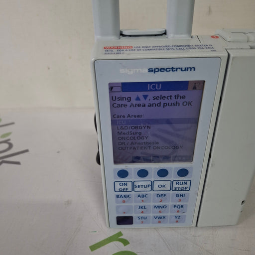 Baxter Baxter Sigma Spectrum 6.05.14 with A/B/G/N Battery Infusion Pump Infusion Pump reLink Medical
