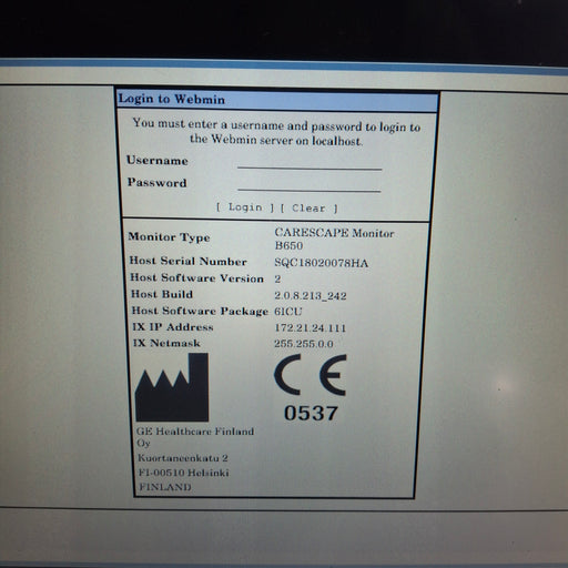 GE Healthcare GE Healthcare Carescape B650 Critical Care Patient Monitor Patient Monitors reLink Medical