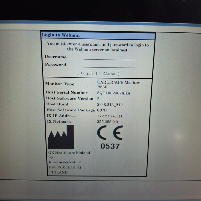 GE Healthcare GE Healthcare Carescape B650 Critical Care Patient Monitor Patient Monitors reLink Medical