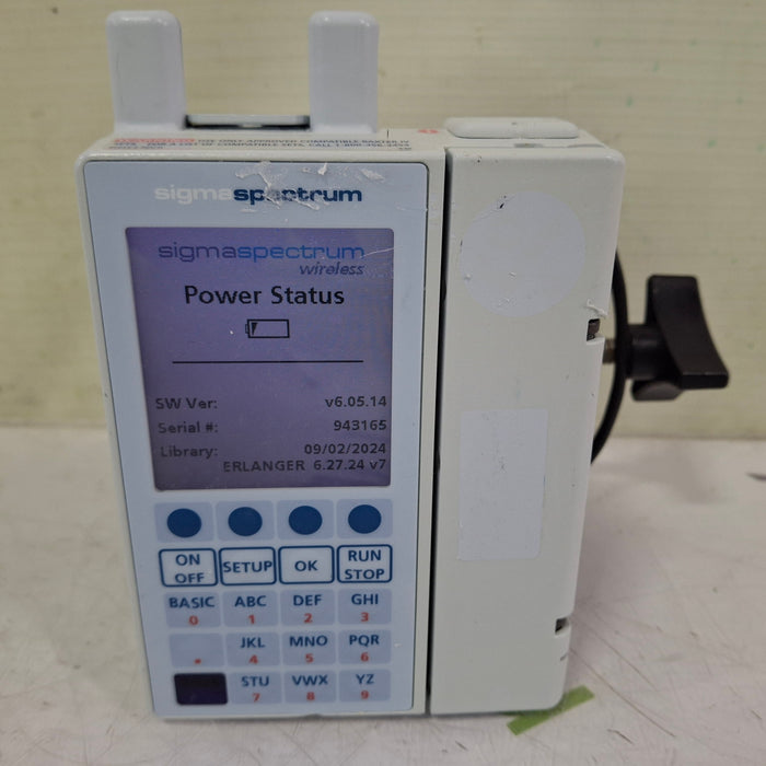 Baxter Baxter Sigma Spectrum 6.05.14 with A/B/G/N Battery Infusion Pump Infusion Pump reLink Medical