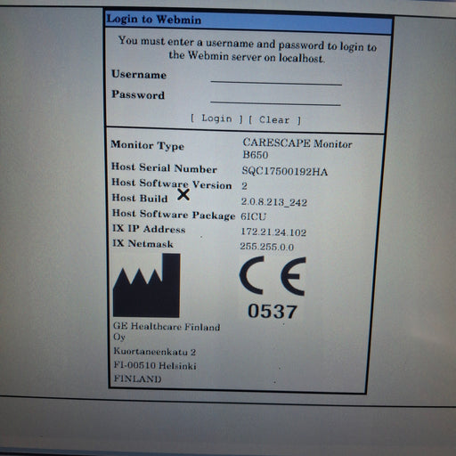 GE Healthcare GE Healthcare Carescape B650 Critical Care Patient Monitor Patient Monitors reLink Medical