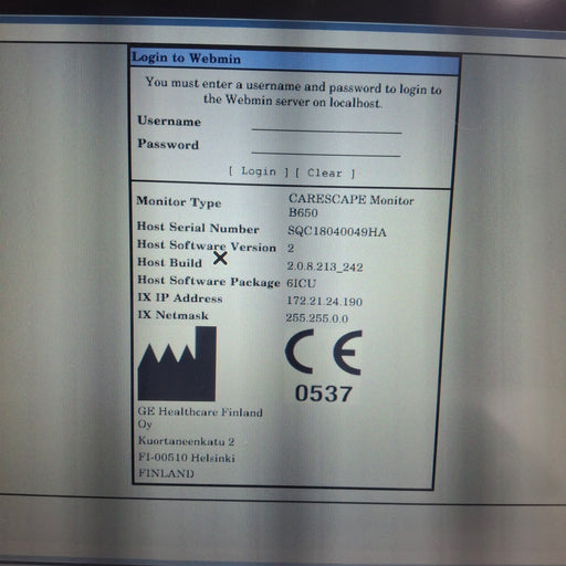 GE Healthcare GE Healthcare Carescape B650 Critical Care Patient Monitor Patient Monitors reLink Medical