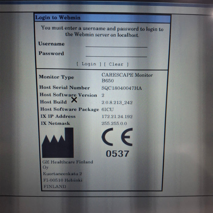 GE Healthcare GE Healthcare Carescape B650 Critical Care Patient Monitor Patient Monitors reLink Medical