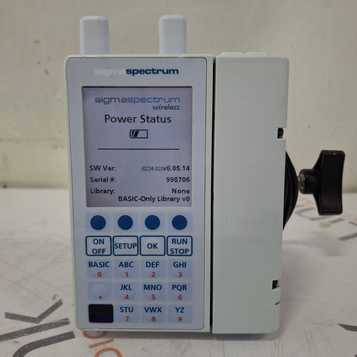 Baxter Baxter Sigma Spectrum 6.05.14 with A/B/G/N Battery Infusion Pump Infusion Pump reLink Medical