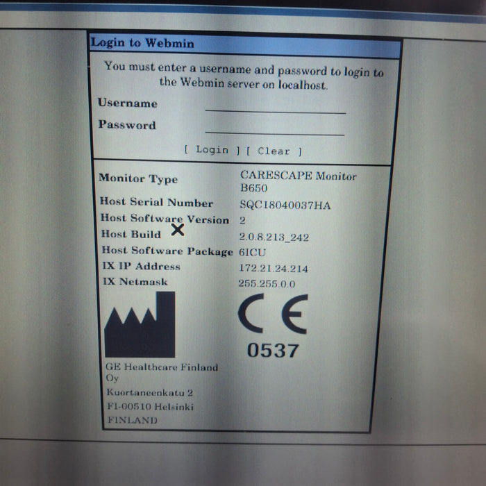 GE Healthcare GE Healthcare Carescape B650 Critical Care Patient Monitor Patient Monitors reLink Medical