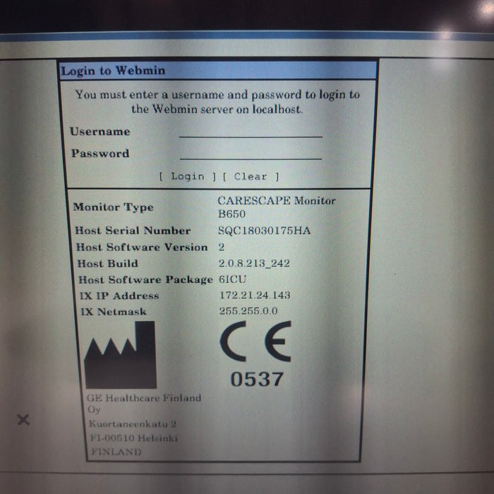 GE Healthcare GE Healthcare Carescape B650 Critical Care Patient Monitor Patient Monitors reLink Medical