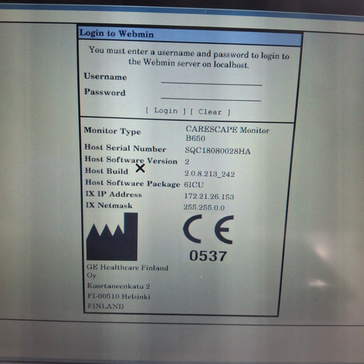 GE Healthcare GE Healthcare Carescape B650 Critical Care Patient Monitor Patient Monitors reLink Medical