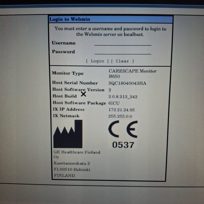 GE Healthcare GE Healthcare Carescape B650 Critical Care Patient Monitor Patient Monitors reLink Medical