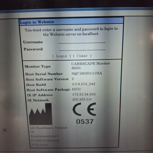GE Healthcare GE Healthcare Carescape B650 Critical Care Patient Monitor Patient Monitors reLink Medical