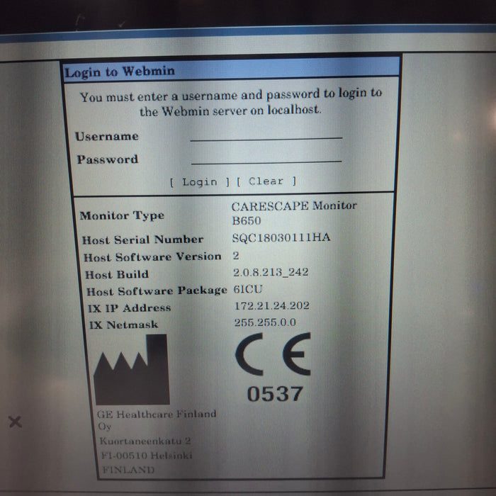 GE Healthcare GE Healthcare Carescape B650 Critical Care Patient Monitor Patient Monitors reLink Medical