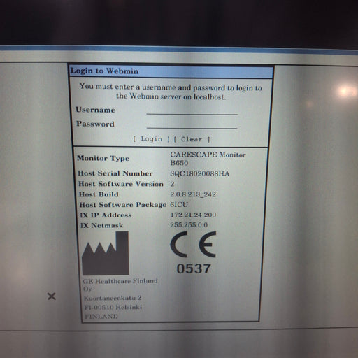 GE Healthcare GE Healthcare Carescape B650 Critical Care Patient Monitor Patient Monitors reLink Medical