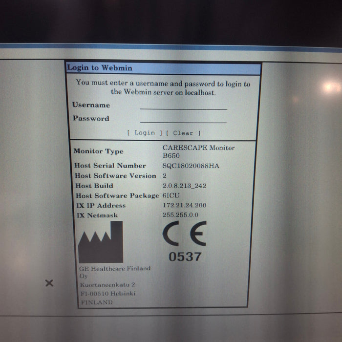 GE Healthcare GE Healthcare Carescape B650 Critical Care Patient Monitor Patient Monitors reLink Medical