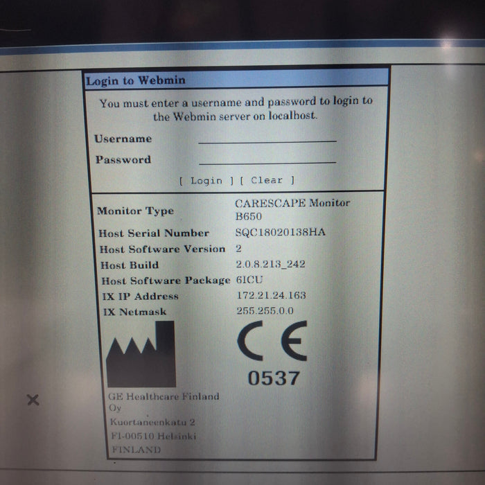 GE Healthcare GE Healthcare Carescape B650 Critical Care Patient Monitor Patient Monitors reLink Medical