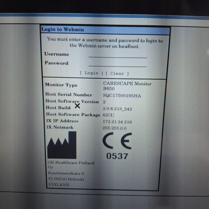 GE Healthcare GE Healthcare Carescape B650 Critical Care Patient Monitor Patient Monitors reLink Medical