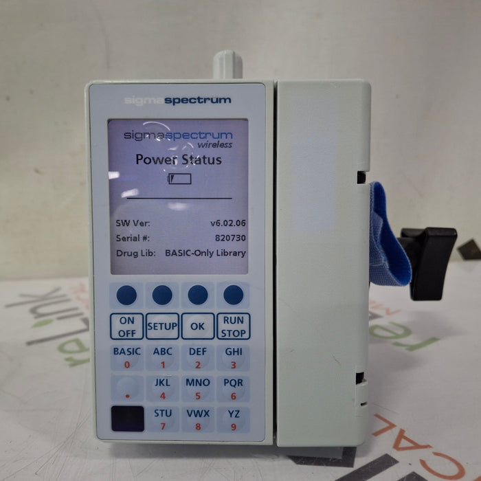 Baxter Sigma Spectrum 6.02.06 with B/G Battery Infusion Pump