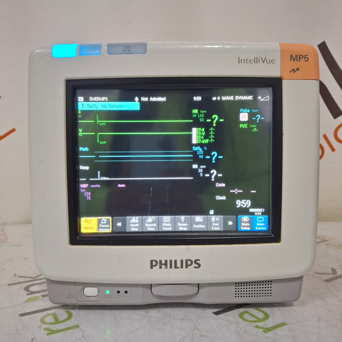 Philips Philips IntelliVue MP5 SpO2, ECG, NIBP, IBP, Temp, CO2 Patient Monitor Patient Monitors reLink Medical