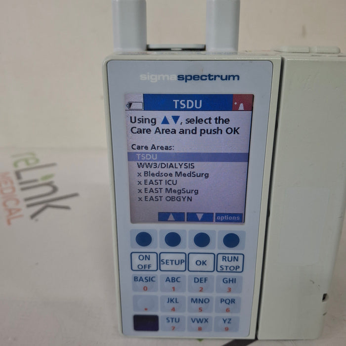 Baxter Baxter Sigma Spectrum 6.05.14 with A/B/G/N Battery Infusion Pump Infusion Pump reLink Medical