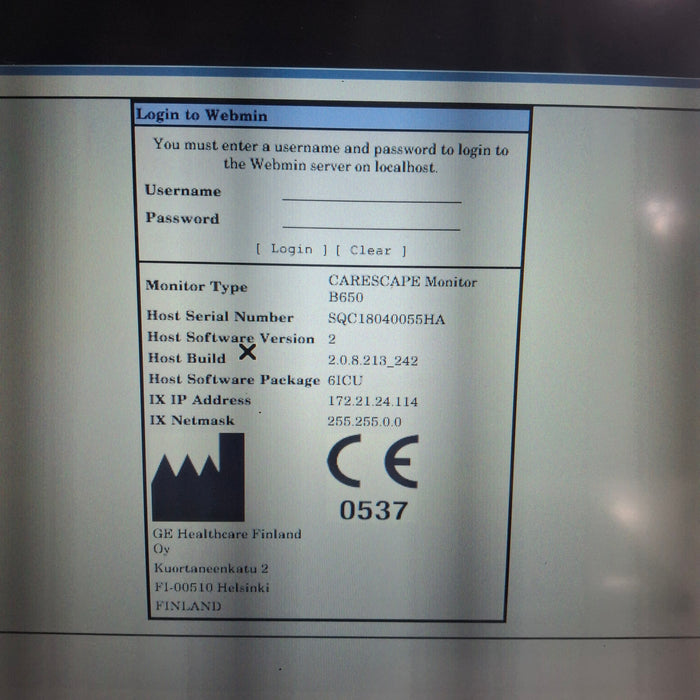 GE Healthcare GE Healthcare Carescape B650 Critical Care Patient Monitor Patient Monitors reLink Medical