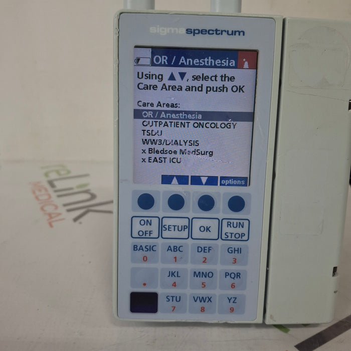 Baxter Baxter Sigma Spectrum 6.05.14 with A/B/G/N Battery Infusion Pump Infusion Pump reLink Medical