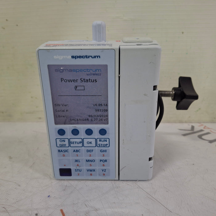 Baxter Baxter Sigma Spectrum 6.05.14 with B/G Battery Infusion Pump Infusion Pump reLink Medical