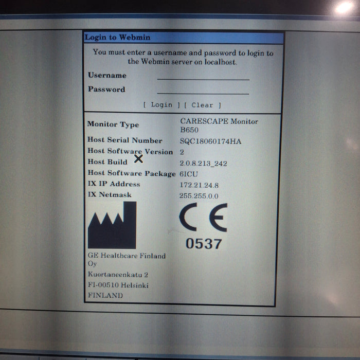 GE Healthcare GE Healthcare Carescape B650 Critical Care Patient Monitor Patient Monitors reLink Medical
