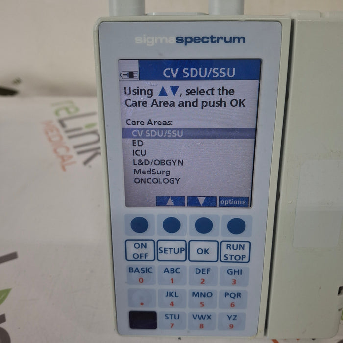 Baxter Baxter Sigma Spectrum 6.05.14 with A/B/G/N Battery Infusion Pump Infusion Pump reLink Medical