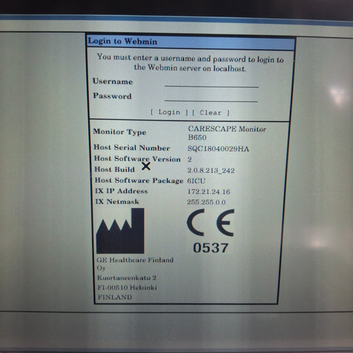 GE Healthcare GE Healthcare Carescape B650 Critical Care Patient Monitor Patient Monitors reLink Medical