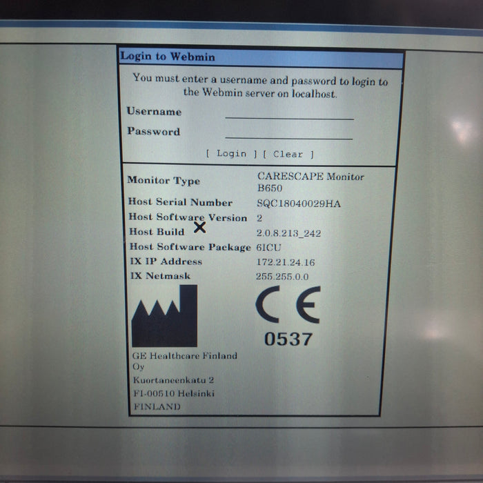 GE Healthcare GE Healthcare Carescape B650 Critical Care Patient Monitor Patient Monitors reLink Medical