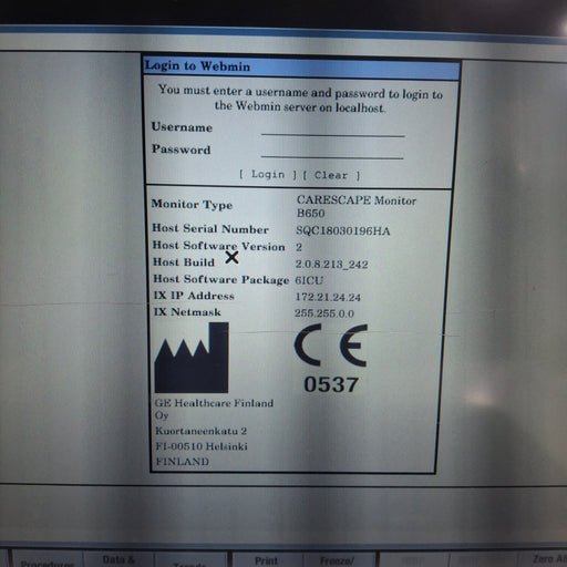 GE Healthcare GE Healthcare Carescape B650 Critical Care Patient Monitor Patient Monitors reLink Medical