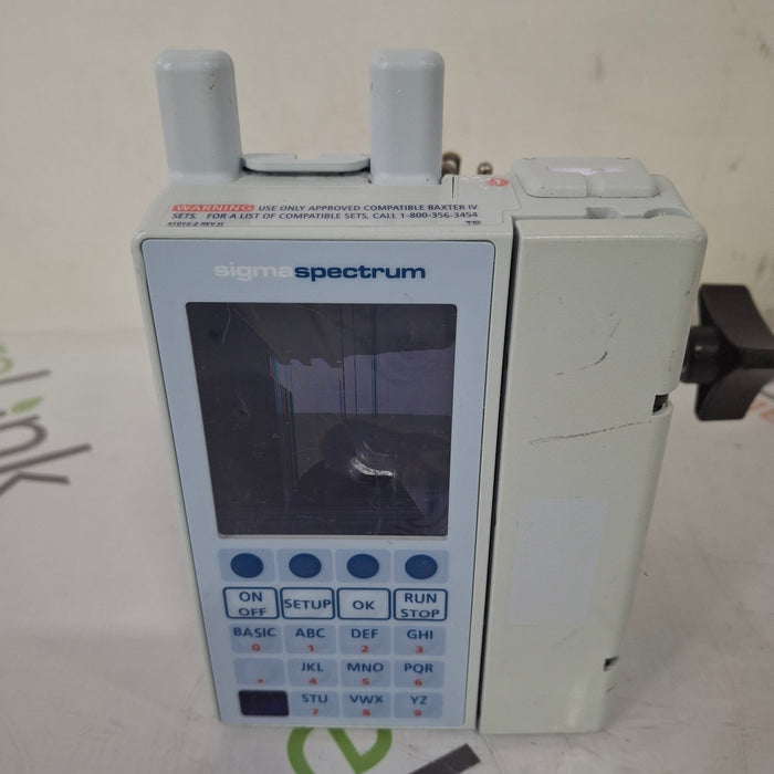 Baxter Sigma Spectrum w/ A/B/G/N Battery Infusion Pump