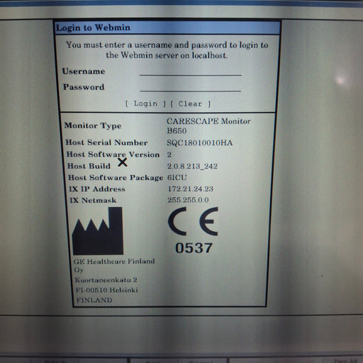 GE Healthcare GE Healthcare Carescape B650 Critical Care Patient Monitor Patient Monitors reLink Medical