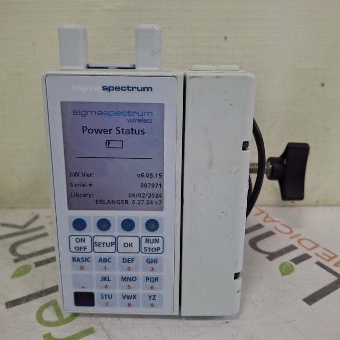 Baxter Sigma Spectrum 6.05.15 with A/B/G/N Battery Infusion Pump