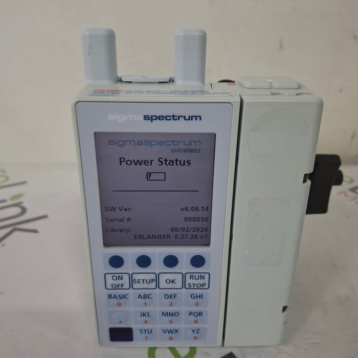 Baxter Baxter Sigma Spectrum 6.05.14 with A/B/G/N Battery Infusion Pump Infusion Pump reLink Medical