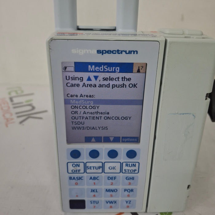 Baxter Baxter Sigma Spectrum 6.05.14 with A/B/G/N Battery Infusion Pump Infusion Pump reLink Medical