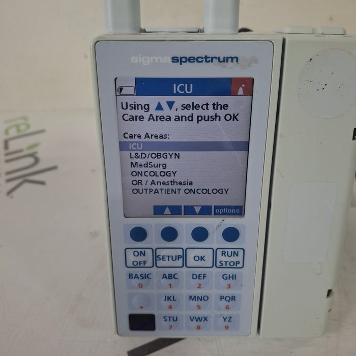 Baxter Baxter Sigma Spectrum 6.05.14 with A/B/G/N Battery Infusion Pump Infusion Pump reLink Medical